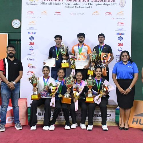 Savinaka claim title for third successive year as Thulith claim double crown at MBA Open Badminton Championships 2026